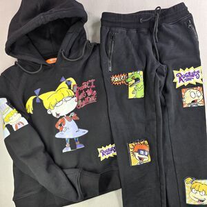 Rugrats Women's Small Tracksuit 2pc Freeze Max Embroidered Angelica Nickelodeon